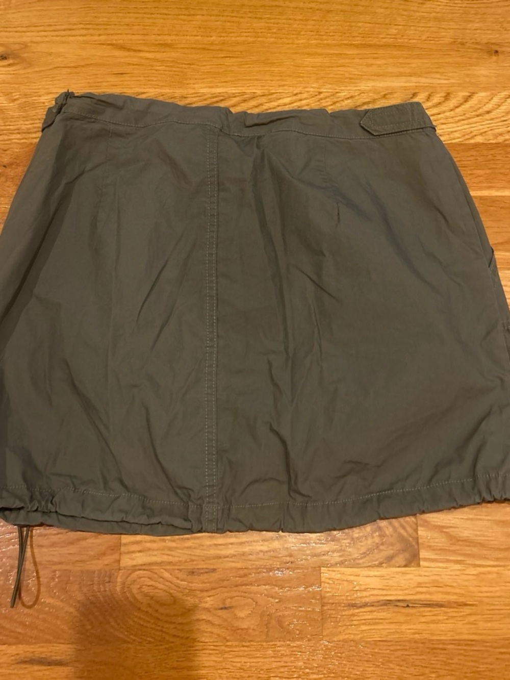 Urban Social Drawstring Mini Skirt in Green Medium Like New